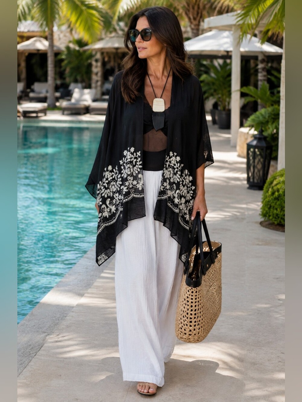 Swim Cover-Up Kimono